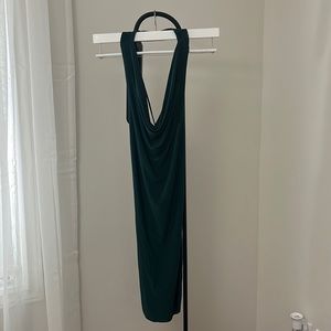 Slinky crawl neck dress